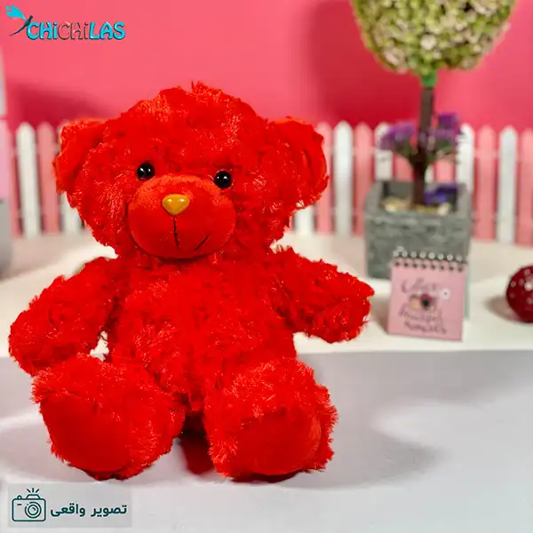 عروسک خرس قرمز ولنتاین