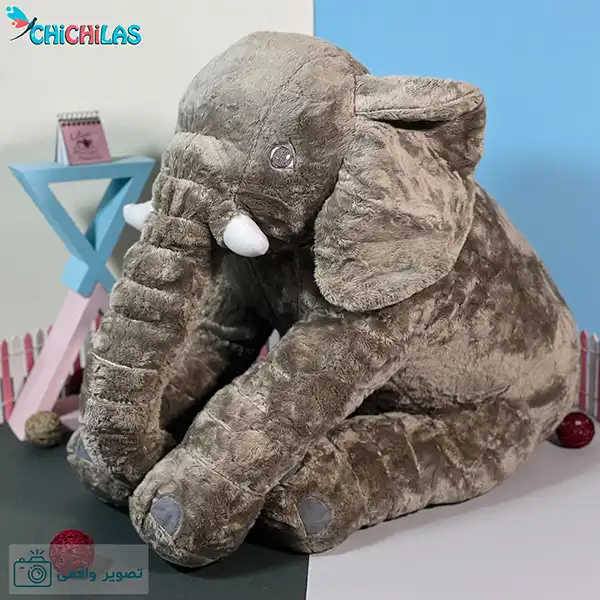 عروسک فیل بالشتی - عروسک فیل نوزاد - عروسک سیسمونی - عروسک بالشی - عروسک فیل بالشی - چیچیلاس