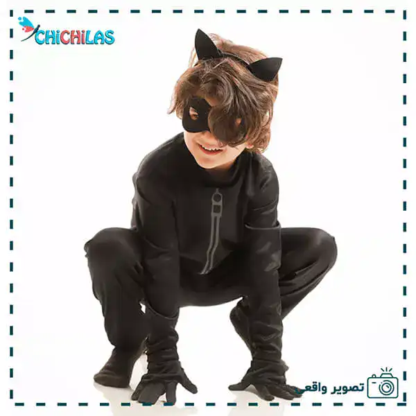 لباس گربه سیاه - لباس پسر گربه ای - لباس شخصیت های کارتونی - لباس شخصیت کارتونی