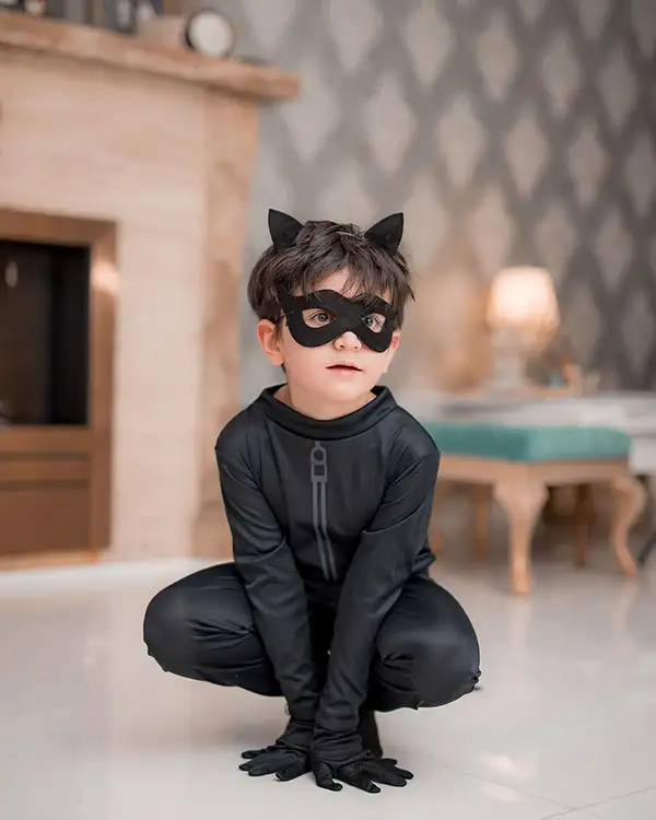 لباس گربه سیاه - لباس پسر گربه ای - لباس گربه ی سیاه