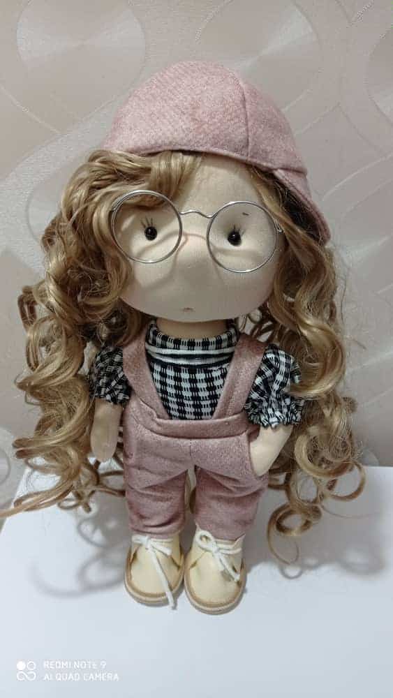 عروسک روسی دختر خنگول عینکی (کد324)