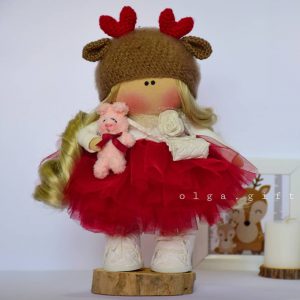عروسک روسی باکلاه قلبی (کد339)