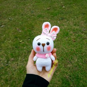 عروسک کاموایی خرگوش نگران (کد331)
