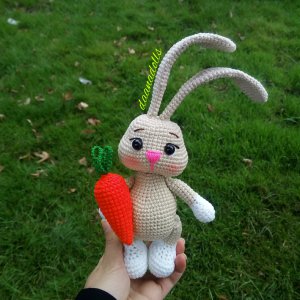 عروسک کاموایی خرگوش گوش دراز (کد332)
