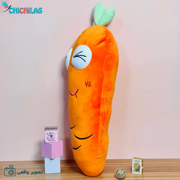 عروسک هویج بالشتی - عروسک هویجی بزرگ - بالشت هویج