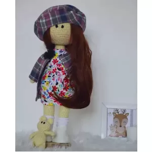 عروسک بافتنی کلاه فرانسوی کد A11