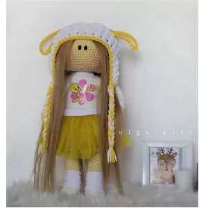 عروسک کاموایی کلاه ببعی کدA15