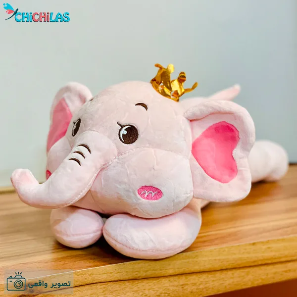 عروسک فیل بالشتی - عروسک فیل پادشاه بالشتی - فیل عروسکی - عروسک فیلی