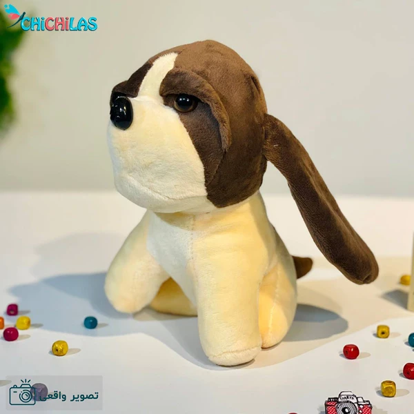 عروسک سگ لئو - عروسک سگ ارزان - عروسک سگ کوچک