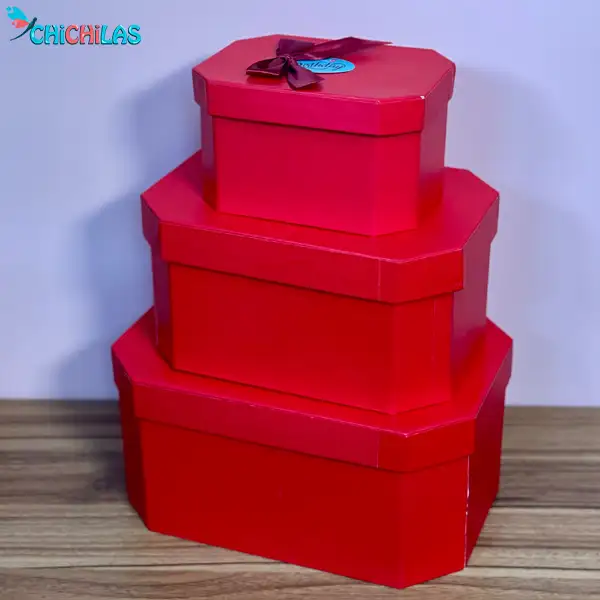 باکس ولنتاین قرمز - جعبه کادویی قرمز برای ولنتاین
