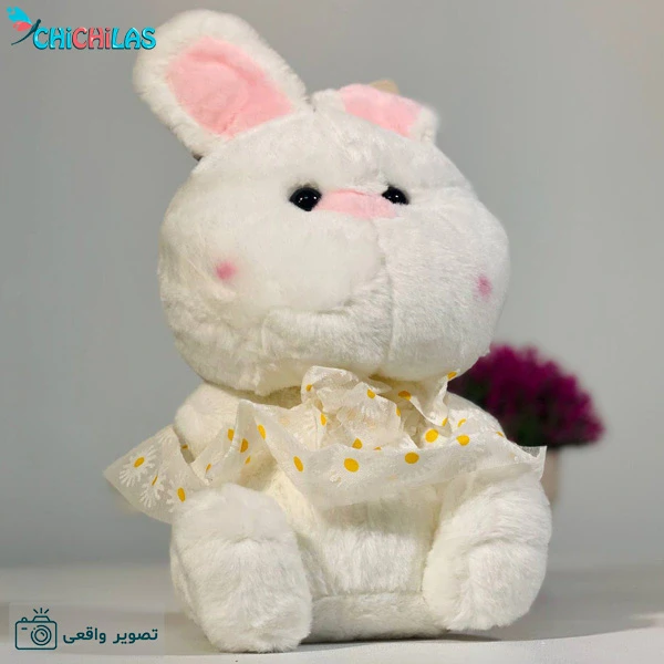 عروسک خرگوش پشمالو - عروسک خرگوش ولنتاین - عروسک ولنتاین خرگوشی