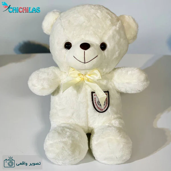عروسک خرس سفید ولنتاین - عروسک خرسی ولنتاین