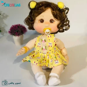 عروسک دست ساز دختر لپ گلی کد A125