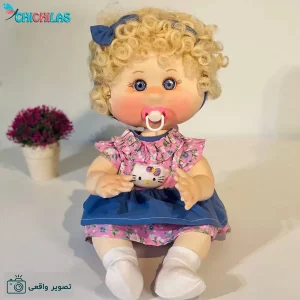 عروسک دست ساز دختر لپ گلی کد A126