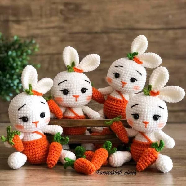 عروسک کاموایی خرگوش مینی بانی کد:A163