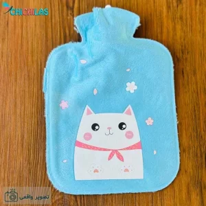 کیسه آب گرم و سرد آبی طرح گربه